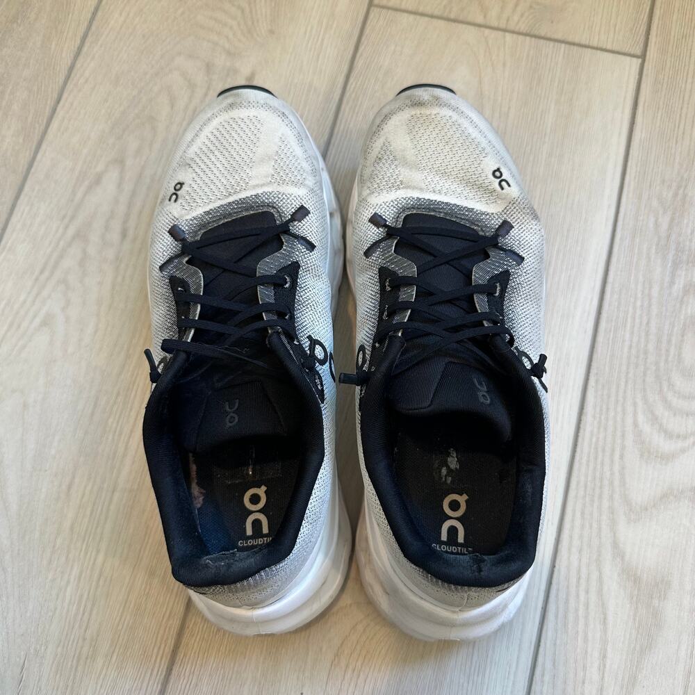 On Cloudtilt Cloudtec Phase black ivory lace up athletic lifestyle sneakers 9 - Picture 3 of 9